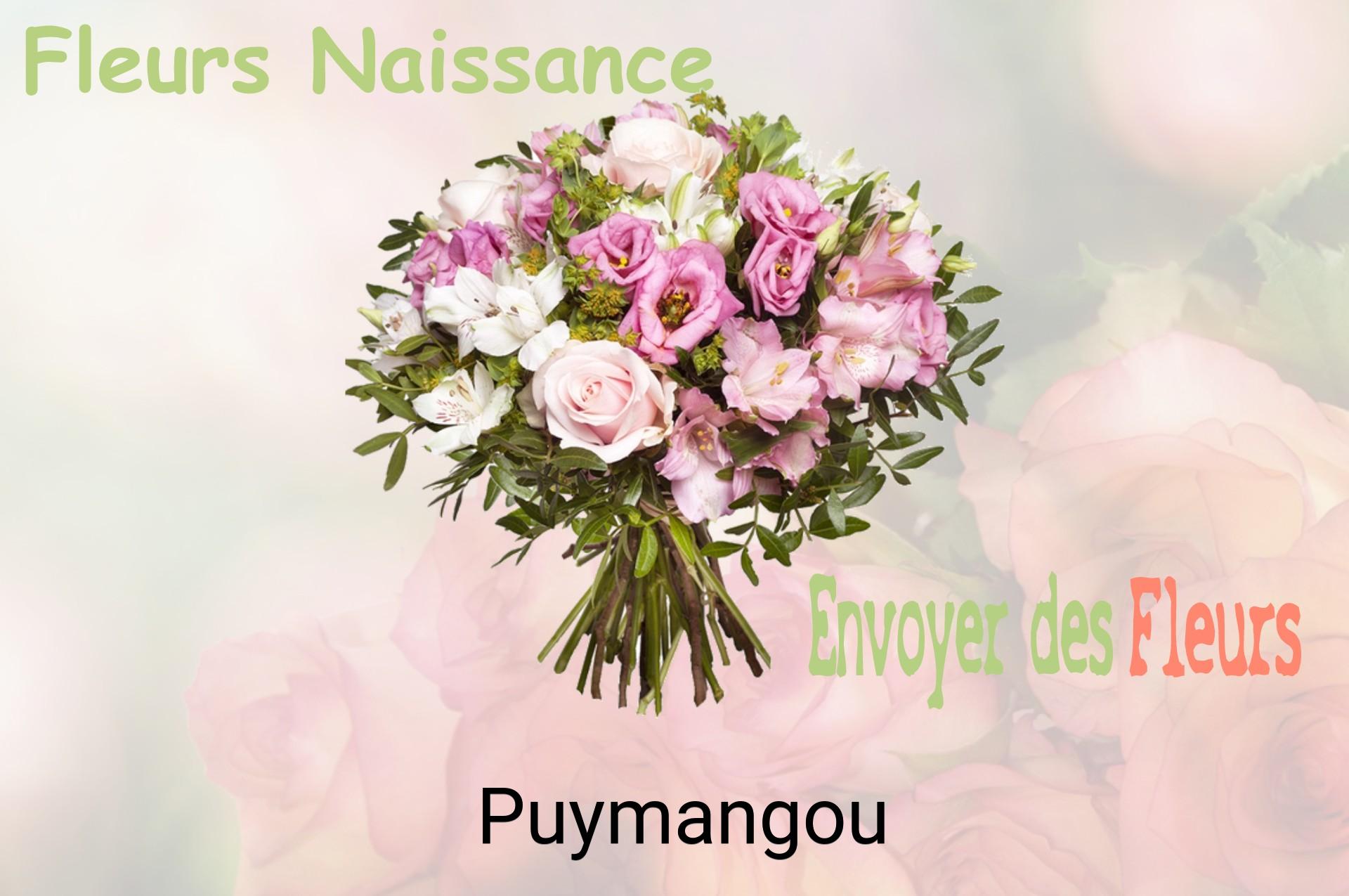 Bouquet de fleurs de naissance livré à Puymangou